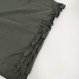 omake frill tops ノースリーブ フリル ブラウス シャツ カーキ レディース【中古】5-0809S♪