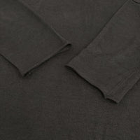 evam eva E221K095 リネンワイドプルオーバー ドロップショルダー ニット ブラック レディース エヴァムエヴァ【中古】5-0905M♪