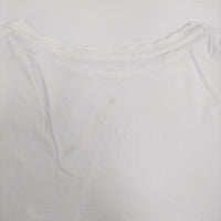 evam eva E211C139 コットン ショートスリーブ オーバーサイズ 半袖Ｔシャツ カットソー ホワイト レディース エヴァムエヴァ【中古】5-0809S♪