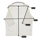 evam eva E211C139 コットン ショートスリーブ オーバーサイズ 半袖Ｔシャツ カットソー ホワイト レディース エヴァムエヴァ【中古】5-0809S♪
