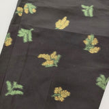 R&D.M.Co- MIMOZA ミモザ サイズXS ラミーシルク混 イージー パンツ ブラック イエロー レディース オールドマンズテーラー【中古】5-1018M♪