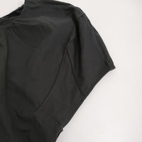 R&D.M.Co- コットンリネン フレンチスリーブ ブラウス シャツ ブラック レディース オールドマンズテーラー【中古】5-0809S♪