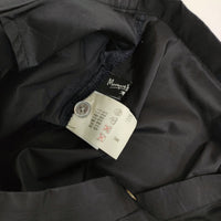 MARGARET HOWELL シルク タック フレア 旧タグ サイズ2 スカート ネイビー レディース マーガレットハウエル【中古】5-0905M♪