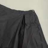 MARGARET HOWELL シルク タック フレア 旧タグ サイズ2 スカート ネイビー レディース マーガレットハウエル【中古】5-0905M♪