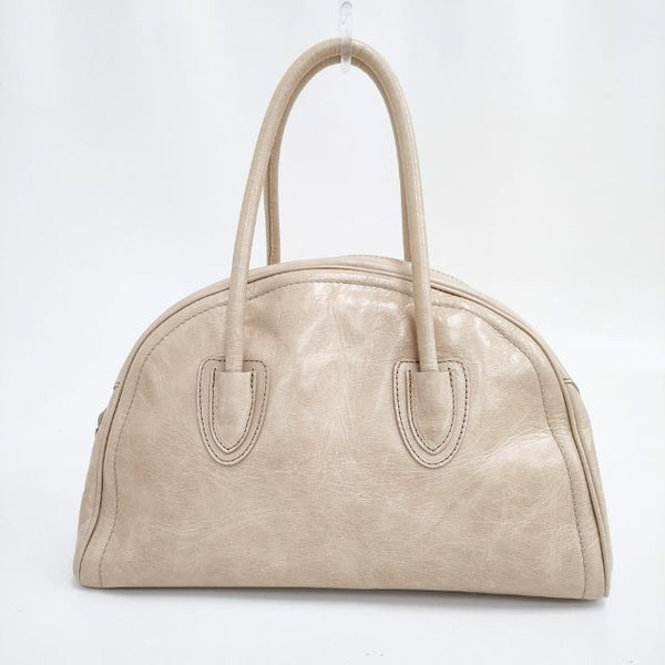 DEL CONTE レザー ハンドバッグ トートバッグ ベージュ レディース デルコンテ【中古】5-1015G∞