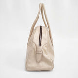 DEL CONTE レザー ハンドバッグ トートバッグ ベージュ レディース デルコンテ【中古】5-1015G∞