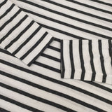 SAINT JAMES モーレ ボーダー コットン T1 長袖Ｔシャツ カットソー ロンＴ ホワイト グレー レディース セントジェームス【中古】5-1113M∞