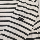 SAINT JAMES モーレ ボーダー コットン T1 長袖Ｔシャツ カットソー ロンＴ ホワイト グレー レディース セントジェームス【中古】5-1113M∞