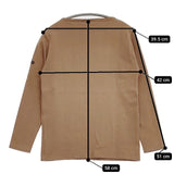 SAINT JAMES ウェッソン 無地 T1 長袖Ｔシャツ カットソー ロンＴ ブラウン レディース セントジェームス【中古】5-1113M∞