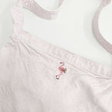 45R/45rpm ダックの45星バック(小) フラミンゴ刺繍 ショルダーバッグ ピンク レディース フォーティーファイブアールピーエム【中古】5-1015G∞