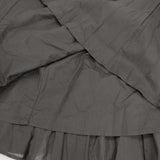 mizuiro-ind コットンギャザー ロングスカート ブラック レディース ミズイロインド【中古】5-1113M∞