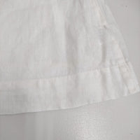 fog linen work リトアニア製 リネン ノースリーブ リボン ブラウス シャツ ホワイト レディース フォグリネンワーク【中古】5-0809S♪
