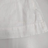 fog linen work リトアニア製 リネン ノースリーブ リボン ブラウス シャツ ホワイト レディース フォグリネンワーク【中古】5-0809S♪