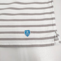 ORCIVAL ボーダー ボートネック サイズ1 Ｔシャツ カットソー ホワイト グレー レディース オーシバル/オーチバル【中古】5-0905M♪