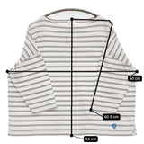 ORCIVAL ボーダー ボートネック サイズ1 Ｔシャツ カットソー ホワイト グレー レディース オーシバル/オーチバル【中古】5-0905M♪