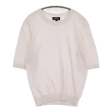 A.P.C. コットン カシミヤ混 サイズS クルーネック ニット ライトピンク レディース アーペーセー【中古】5-0809S♪