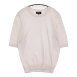 A.P.C. コットン カシミヤ混 サイズS クルーネック ニット ライトピンク レディース アーペーセー【中古】5-0809S♪