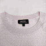 A.P.C. コットン カシミヤ混 サイズS クルーネック ニット ライトピンク レディース アーペーセー【中古】5-0809S♪