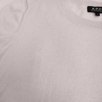 A.P.C. コットン カシミヤ混 サイズS クルーネック ニット ライトピンク レディース アーペーセー【中古】5-0809S♪