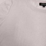 A.P.C. コットン カシミヤ混 サイズS クルーネック ニット ライトピンク レディース アーペーセー【中古】5-0809S♪