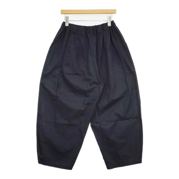 mizuiro-ind ボリュームパンツ コットン ワイド パンツ ネイビー レディース ミズイロインド【中古】5-1113G∞