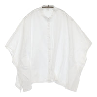かぐれ コットンスクエアポンチョシャツ 定価13200円 GA46-23M008 ブラウス シャツ 23SS ホワイト レディース かぐれ【中古】5-0731S♪