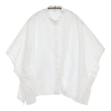 かぐれ コットンスクエアポンチョシャツ 定価13200円 GA46-23M008 ブラウス シャツ 23SS ホワイト レディース かぐれ【中古】5-0731S♪