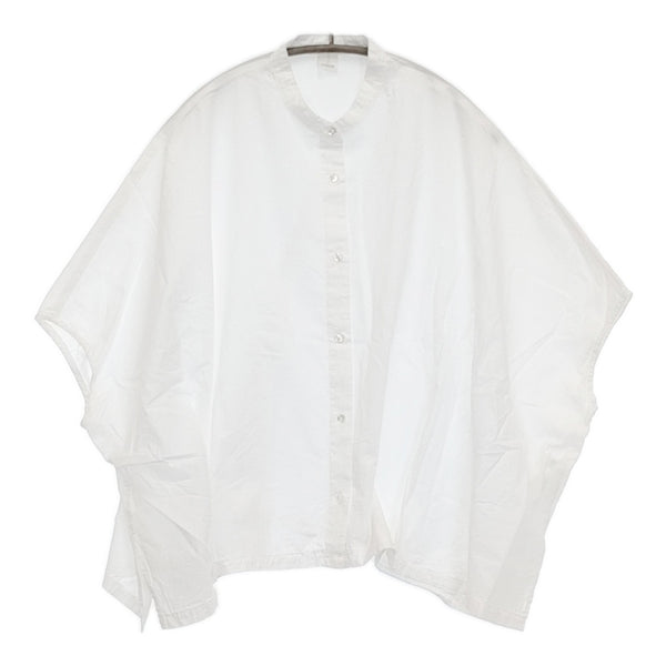 かぐれ コットンスクエアポンチョシャツ 定価13200円 GA46-23M008 ブラウス シャツ 23SS ホワイト レディース かぐれ【中古】5-0731S♪