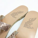 ANCIENT GREEK SANDALS パイソン サイズ35 サンダル ベージュ レディース エンシェントグリークサンダルズ【中古】5-0802S◎