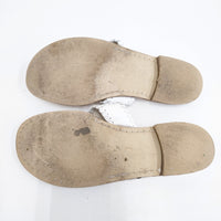 JACK ROGERS トングサンダル レザー サンダル ホワイト レディース ジャックロジャース【中古】5-0802S◎