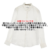 R&D.M.Co- リネン 長袖シャツ ホワイト レディース オールドマンズテーラー【中古】5-0905M♪