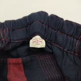 tamaki niime chotan skirt チョタンスカート コットン ロングスカート レッド ネイビー レディース 玉木新雌/タマキニイメ【中古】5-1018G♪