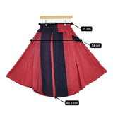 tamaki niime chotan skirt チョタンスカート コットン ロングスカート レッド ネイビー レディース 玉木新雌/タマキニイメ【中古】5-1018G♪