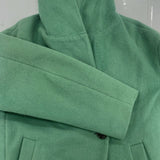 Spick and Span ビーバーフーディーラペルコート サイズ38 定価39600円 ウール コート グリーン レディース スピックアンドスパン【中古】5-1024A◆