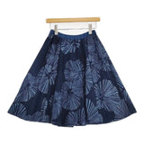 Pal'las Palace 藍染 花柄 インディゴ スカート ネイビー レディース パラスパレス【中古】5-1113M∞