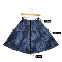 Pal'las Palace 藍染 花柄 インディゴ スカート ネイビー レディース