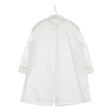 Pal'las Palace コットン ギャザー サイズ0 ブラウス シャツ ホワイト レディース パラスパレス【中古】5-1014M♪