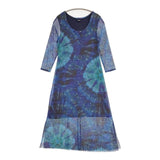 Desigual タイダイ柄 ワンピース ブルー マルチカラー レディース デジグアル【中古】5-1113M∞