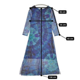 Desigual タイダイ柄 ワンピース ブルー マルチカラー レディース デジグアル【中古】5-1113M∞