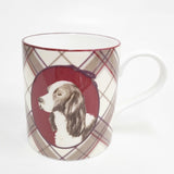 Laura Ashley 未使用 マグカップセット 犬 チェック マグカップ ベージュ レッド レディース ローラアシュレイ【中古】5-0915G◎