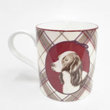 Laura Ashley 未使用 マグカップセット 犬 チェック マグカップ ベージュ レッド レディース ローラアシュレイ【中古】5-0915G◎