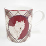 Laura Ashley 未使用 マグカップセット 犬 チェック マグカップ ベージュ レッド レディース ローラアシュレイ【中古】5-0915G◎