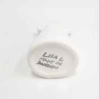 Lisa Larson ベースドレス フラワーベース 花瓶 ホワイト レディース リサ・ラーソン【中古】5-0915G◎