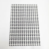 marimekko Vihkiruusu ファブリック 約52cm×35cm ハギレ 生地 ライトグレー ブラック レディース マリメッコ【中古】5-0913G◎
