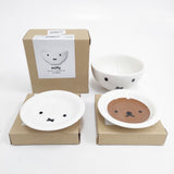 miffy ミッフィー 未使用 お茶碗 小皿 セット 食器 ホワイト レディース【中古】5-0915G◎