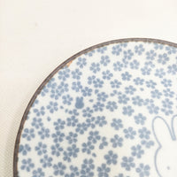 miffy ミッフィー 未使用 和小紋 五画湯 小皿 セット 霞小紋 さくら 皿 ホワイト ブルー レディース【中古】5-0915G◎