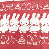 miffy ミッフィー 未使用 フラワーミッフィー かまわぬ 手ぬぐい 2枚セット その他小物 ホワイト レッド レディース【中古】5-0915G◎
