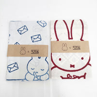 miffy ミッフィー 未使用 かまわぬ 手ぬぐい 2枚セット その他小物 ホワイト 多色 レディース【中古】5-0915G◎