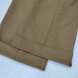 ASTRAET コットンリネン パンツ キャメル レディース アストラット【中古】5-1113G∞