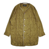 gomme コットン パイピング 長袖シャツ カーキ レディース ゴム【中古】5-1113M∞